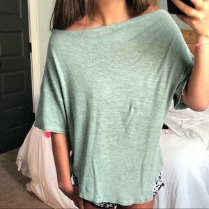 Off the shoulder t shirt